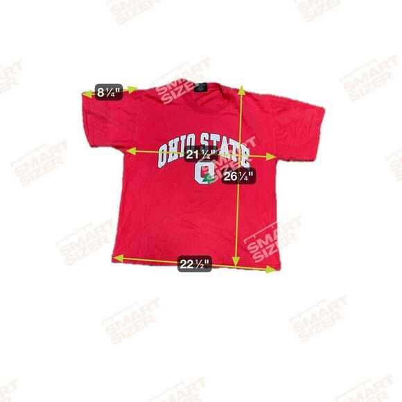 Steve & Barrys Ohio State University T-Shirt Red Size L Cotton Short Sleeve READ - Picture 3 of 7